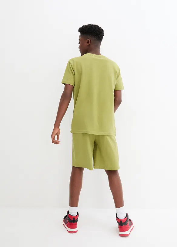 T-shirt och shorts i ekologisk bomull (2 delar), bonprix
