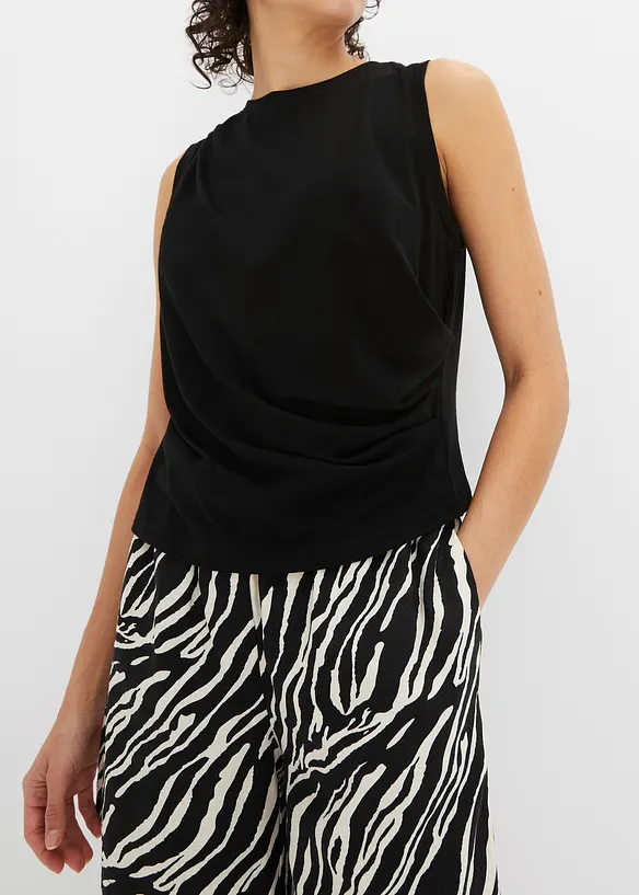 Topp med drapering, bonprix