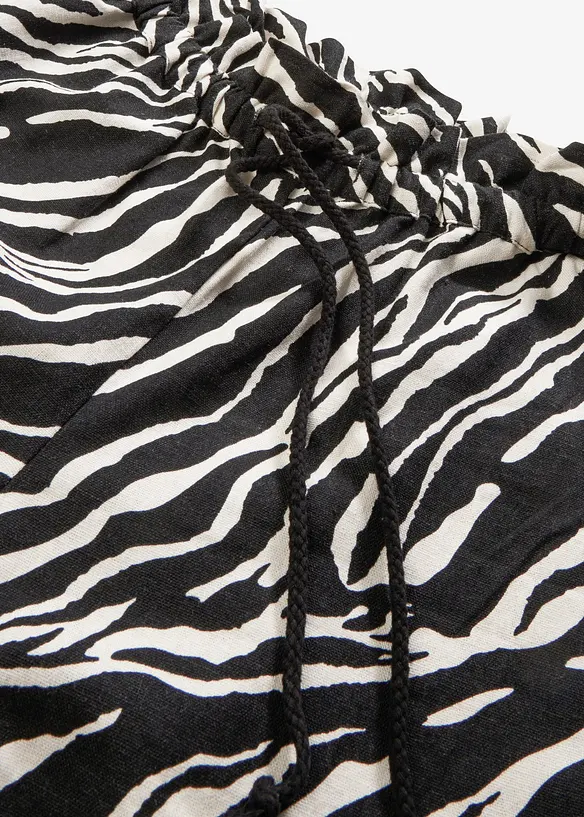 Paperbag-shorts med snörning, bonprix