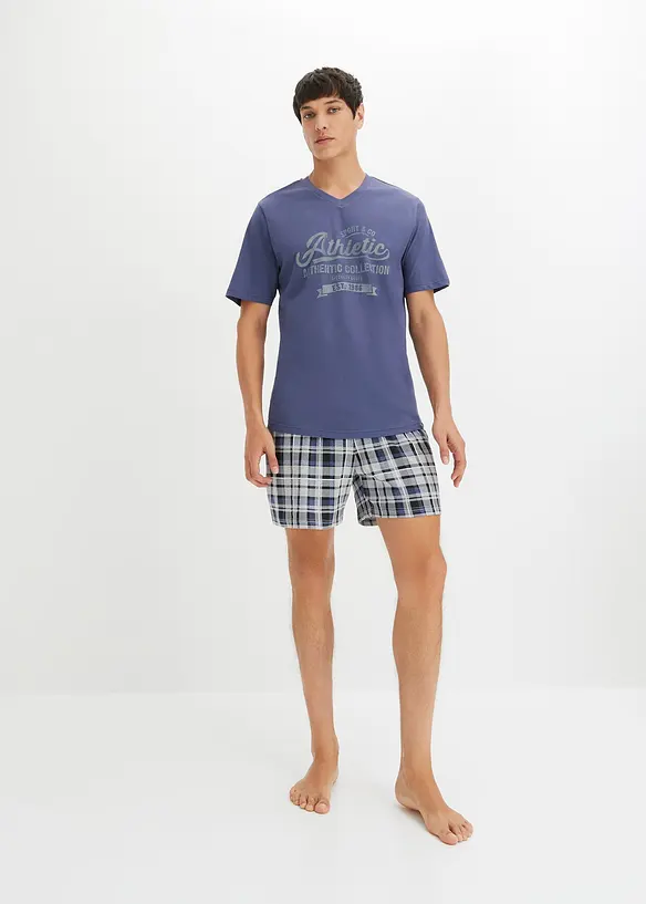 Kort pyjamas med bomull, bonprix