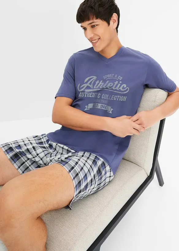Kort pyjamas med bomull, bonprix
