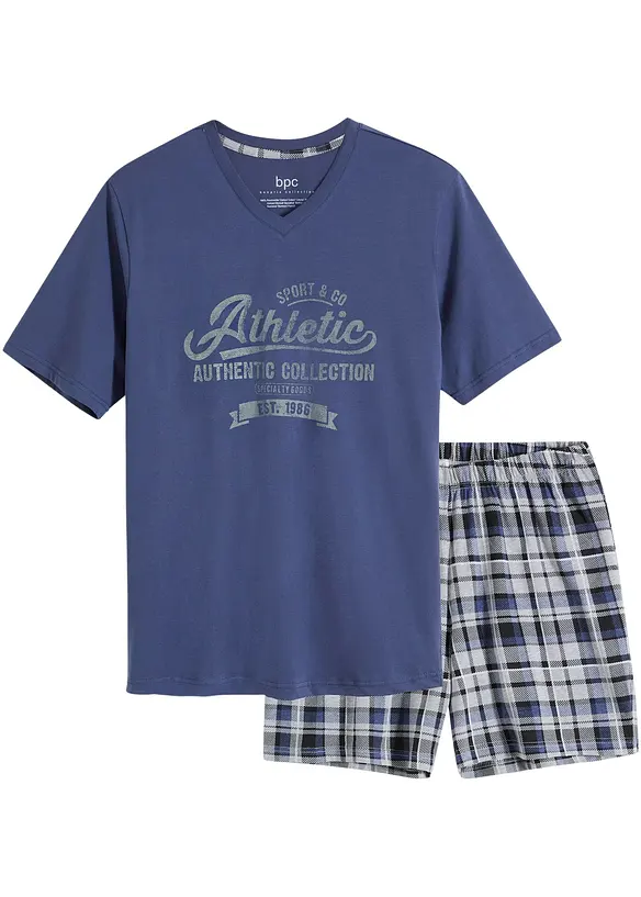 Kort pyjamas med bomull, bonprix