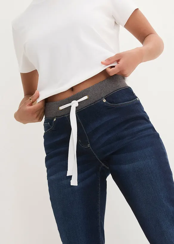 Boyfriend Jeans Mid Waist, med bekväm midja, bonprix
