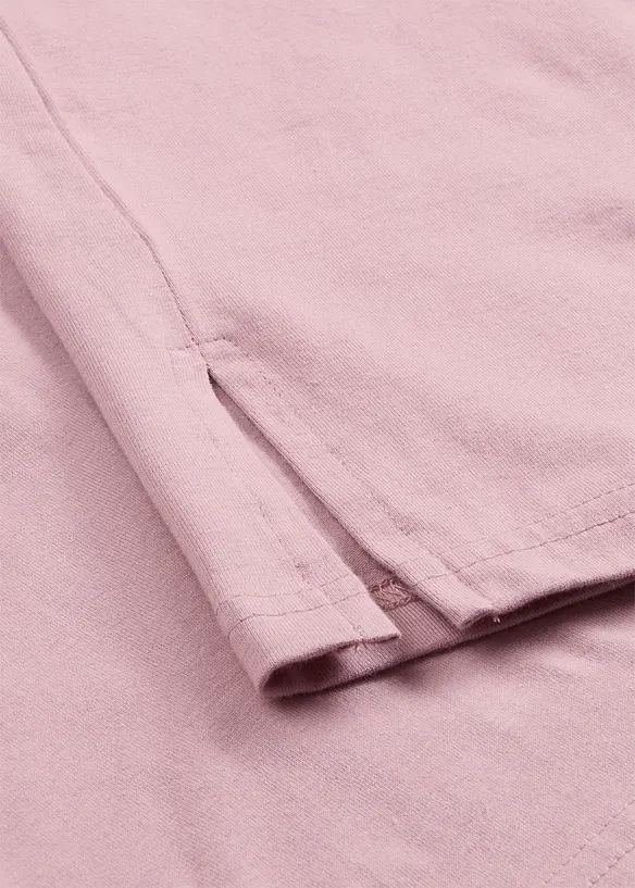 Lång topp med V-ringning (2-pack), bonprix
