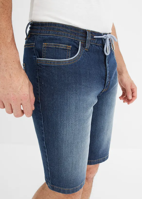 Stretchiga jeansbermudas, Regular Fit, John Baner JEANSWEAR