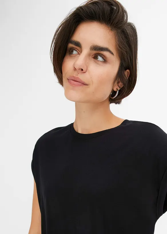Jerseyklänning i viskosmix, bonprix