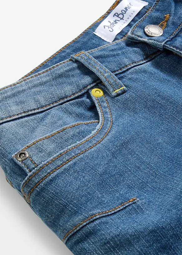 Termojeans med avsmalnande ben för barn, Slim Fit, bonprix
