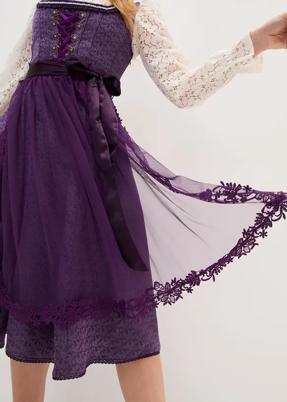 Dirndl med pärlor (2 delar), bonprix