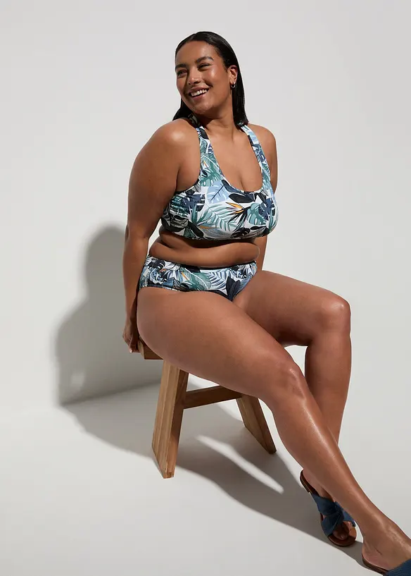 Bikini (2 delar) med korsade axelband, bonprix