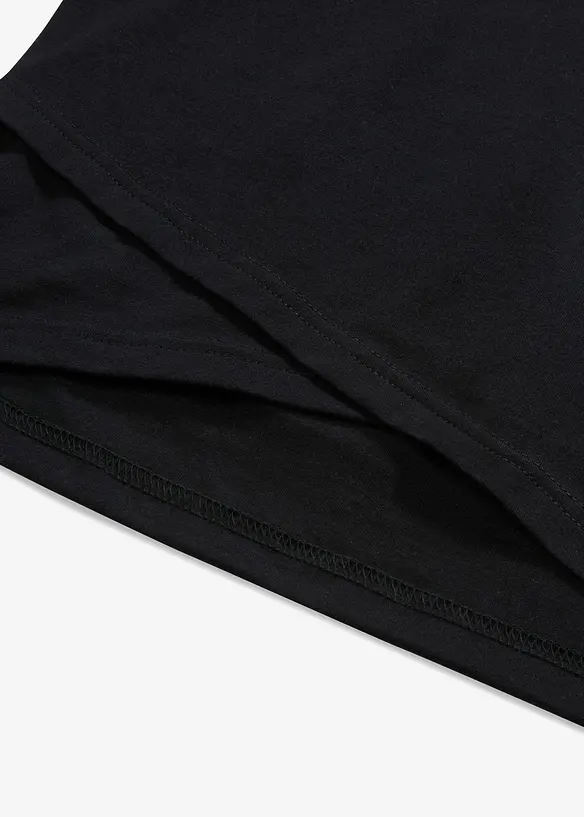 Croppat linne i mjuk bomullsmix, bonprix
