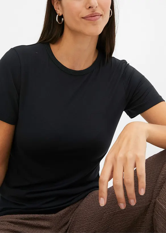 T-shirt i luftig viskos, bonprix