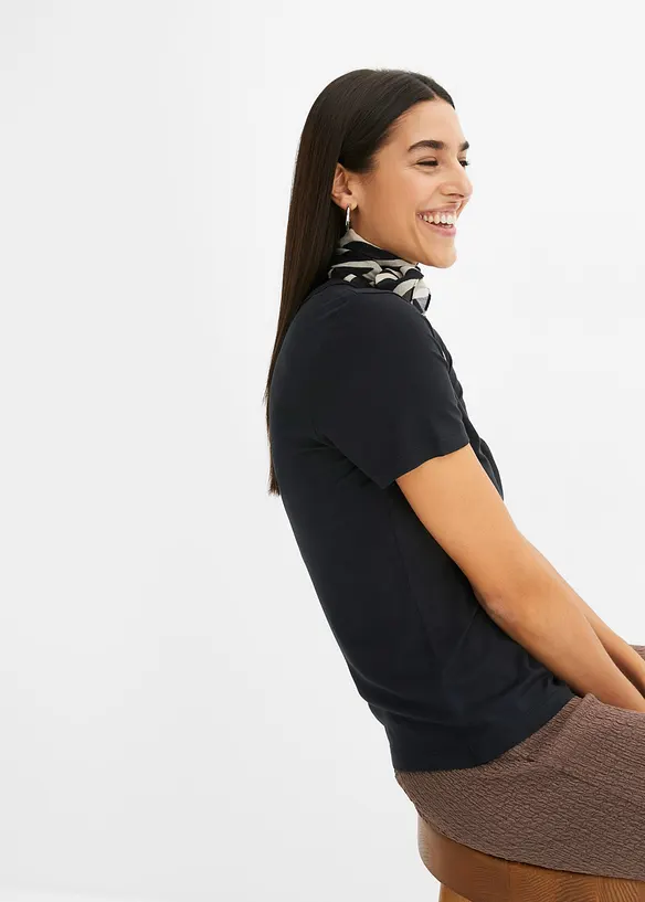 T-shirt i luftig viskos, bonprix