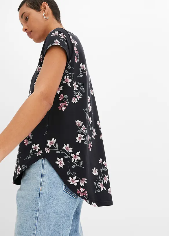 Topp i bomullsmix, bonprix