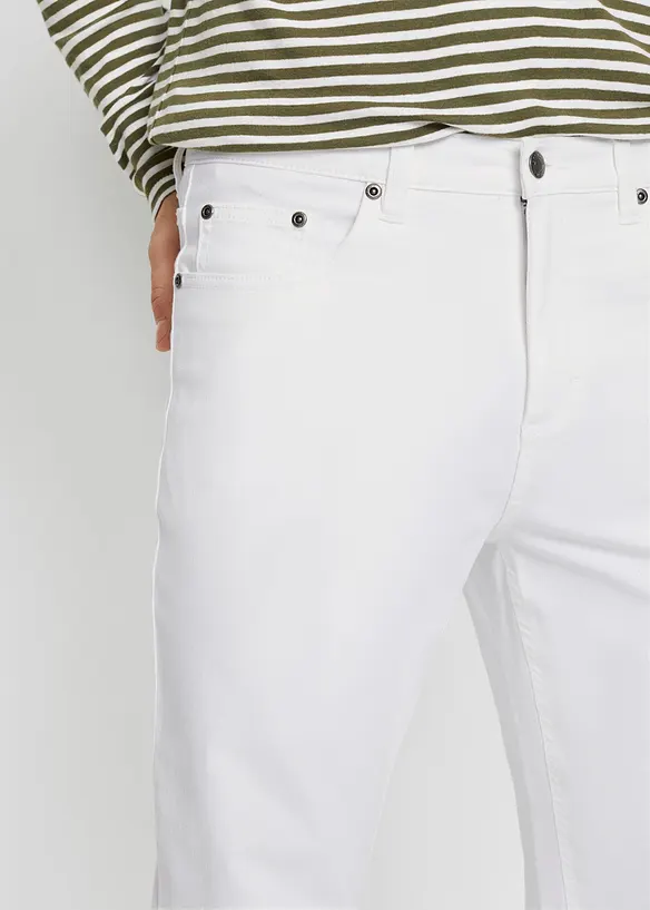 Stretchjeans, klassisk passform, avsmalnande ben, bonprix