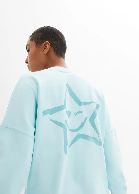 Sweatshirt med färgglada muddar, bonprix