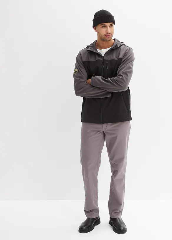 Byxa i twill av bomull, Regular Fit, Straight, bonprix