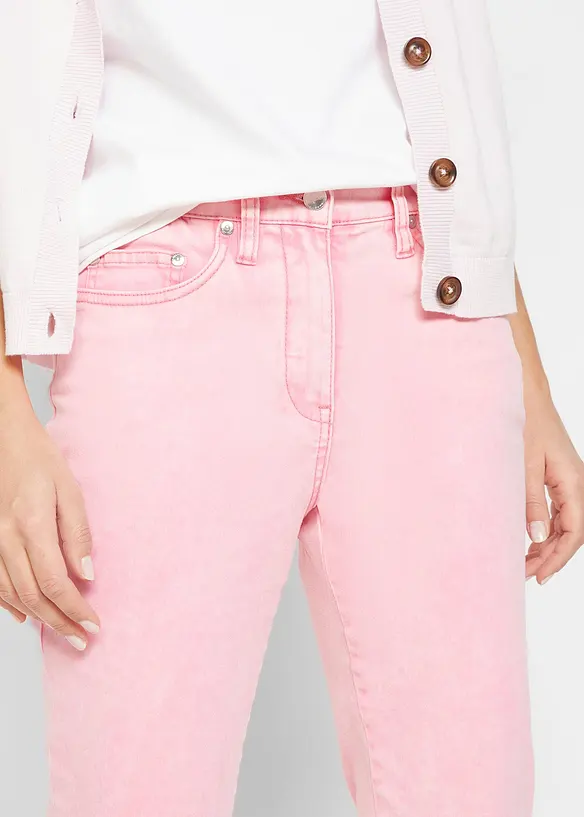Kort kypertbyxa med used-look, bonprix