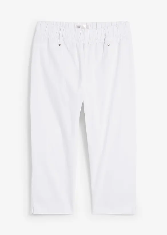 Stretchig capribyxa med resårmidja, bonprix