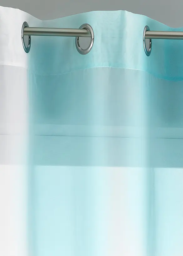 Gardin med färgskiftning i återvunnen polyester (2-pack), bonprix