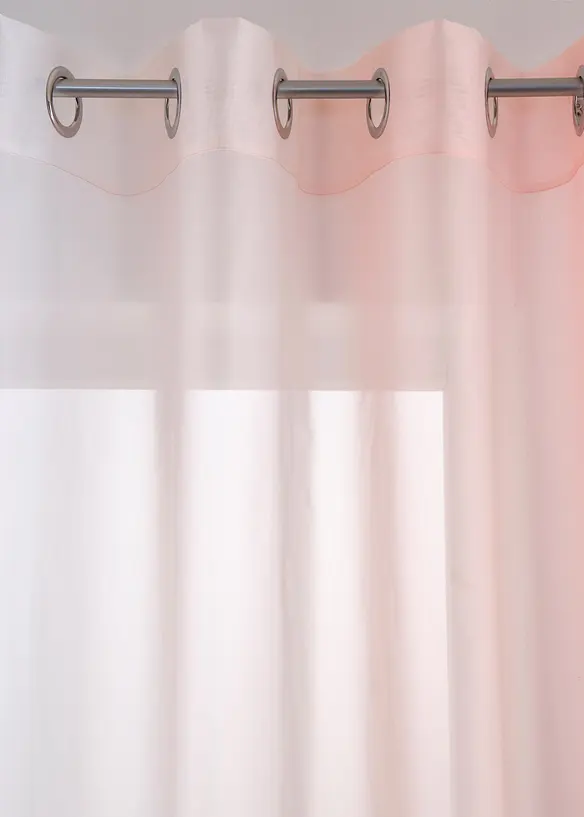 Gardin med färgskiftning i återvunnen polyester (2-pack), bonprix
