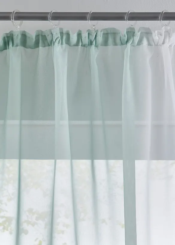 Gardin med färgskiftning i återvunnen polyester (2-pack), bonprix