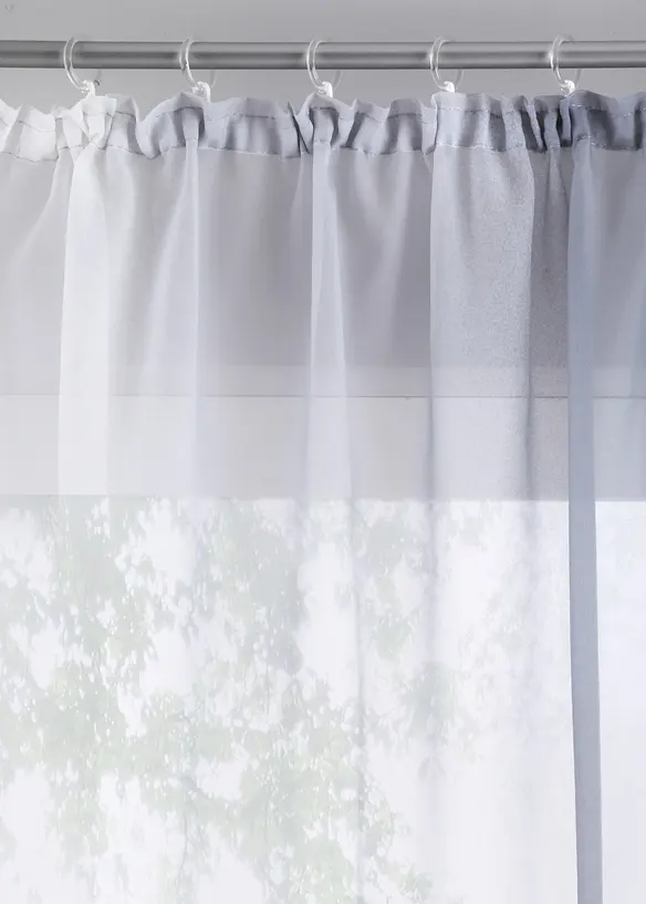 Gardin med färgskiftning i återvunnen polyester (2-pack), bonprix