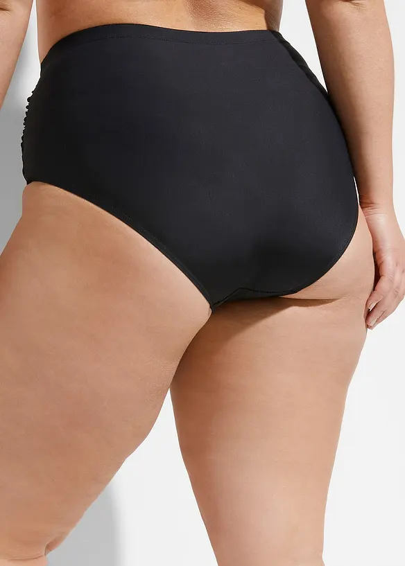 Bikinibyxa med rynk och lätt formande effekt, bonprix