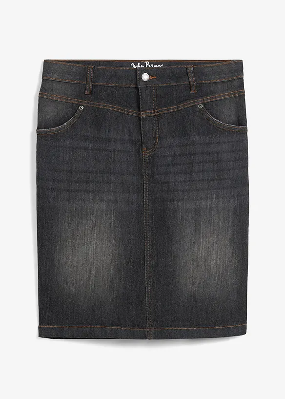 Stretchig jeanskjol, bonprix