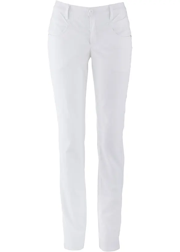 Stretchig bengalinbyxa, raka ben, bonprix