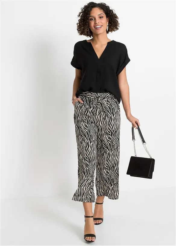 Blustunika av ren viskos, bonprix