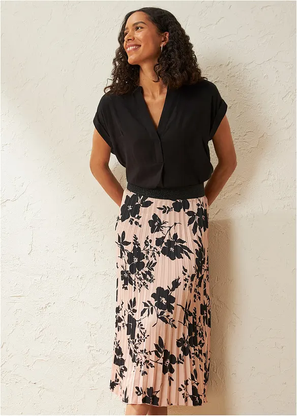 Blustunika av ren viskos, bonprix