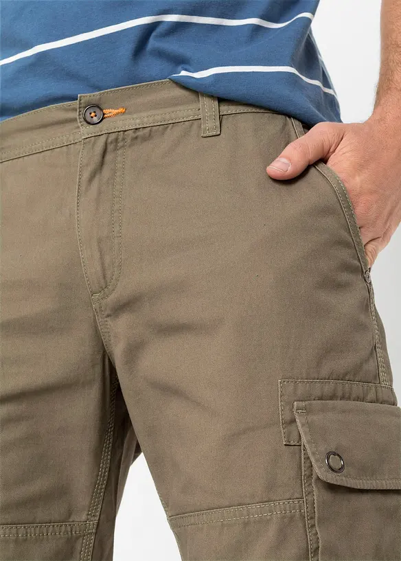 Cargobermudas av ren bomull, Regular Fit, bonprix