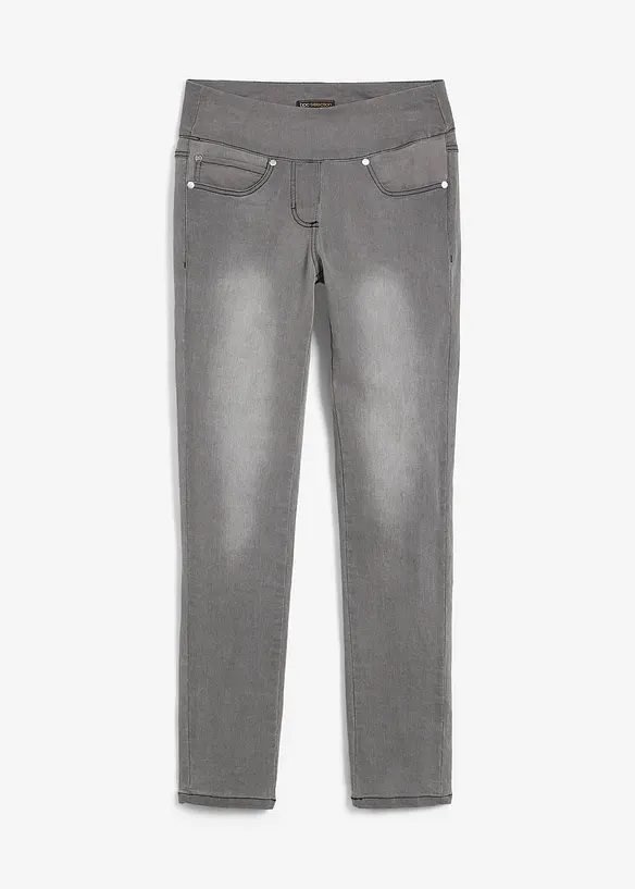 Straight Jeans Mid Waist, Super Stretch med bekväm midja, bonprix