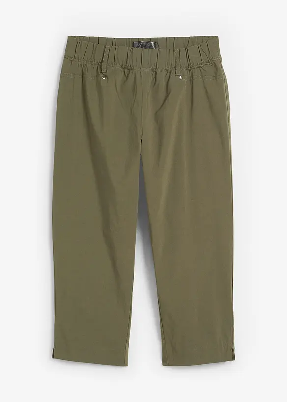 Stretchig capribyxa med resårmidja, bonprix