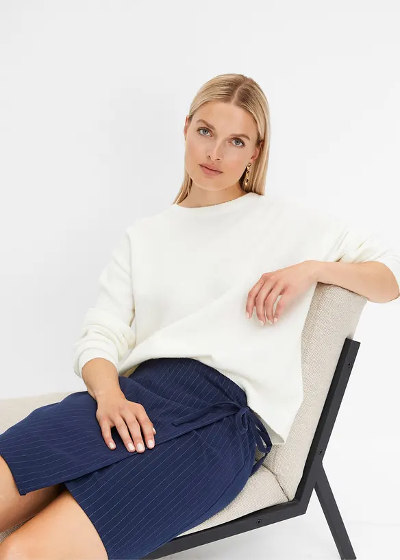 Minikjol med omlottlook, bonprix
