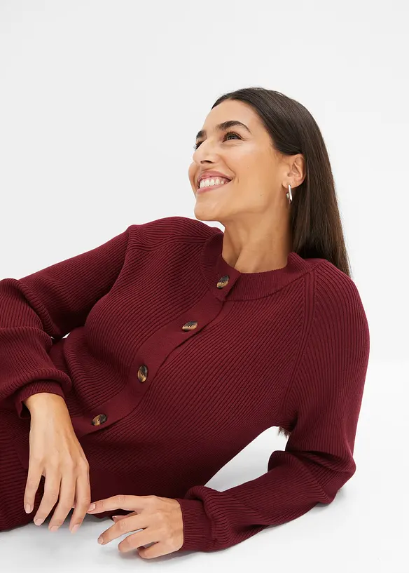 RIbbstickad cardigan, bonprix