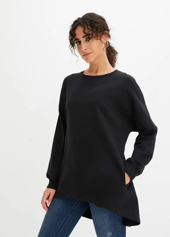 Oversizesweatshirt i ren bomull, bonprix