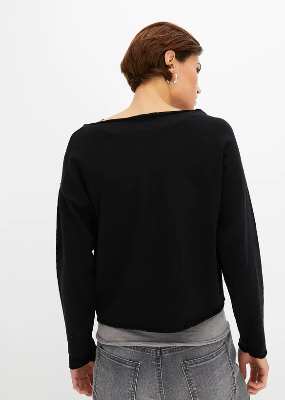 Tröja och linne av ren bomull (2-delat set), bonprix