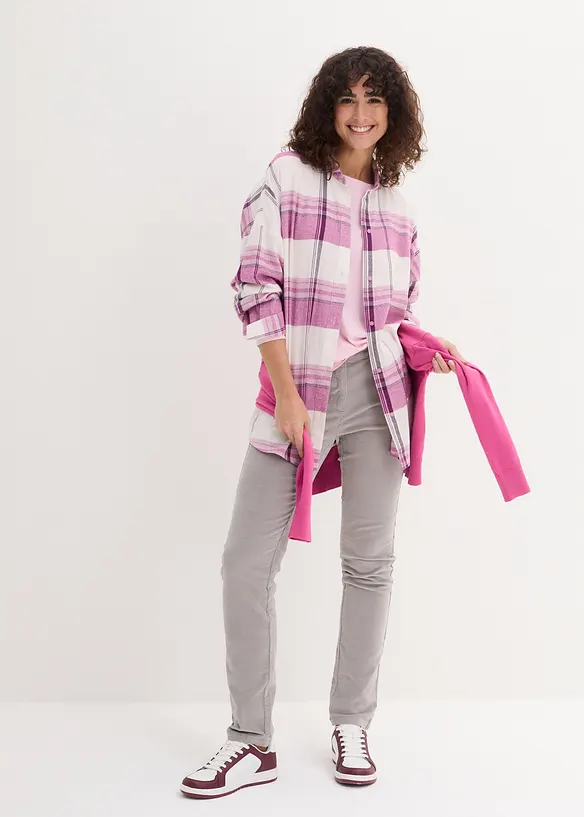 Flanellskjorta av ren bomull, bonprix