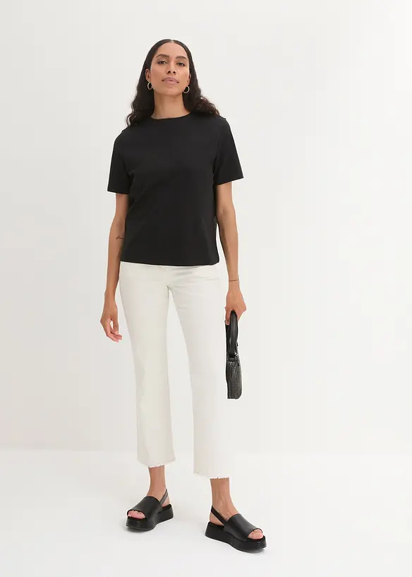 T-shirt av tjock ekologisk bomull, bonprix