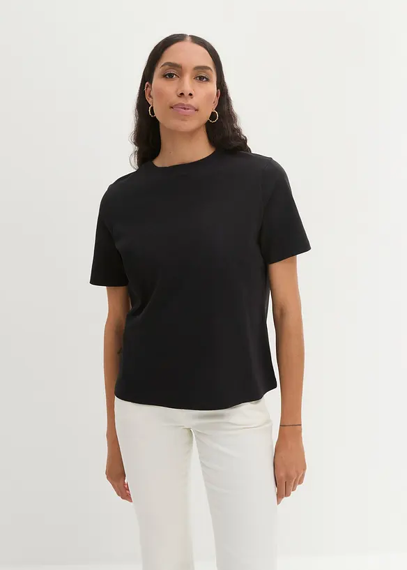 T-shirt av tjock ekologisk bomull, bonprix