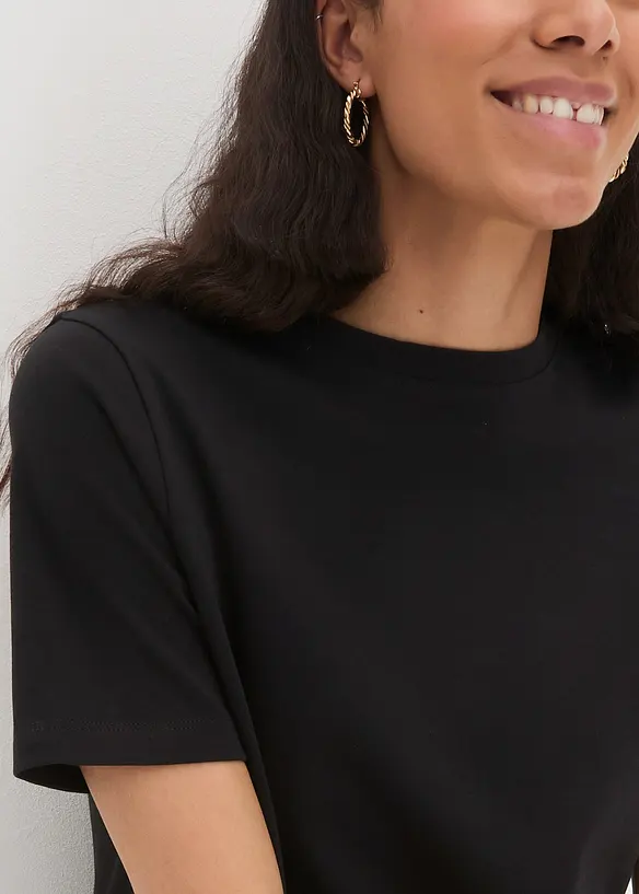 T-shirt av tjock ekologisk bomull, bonprix