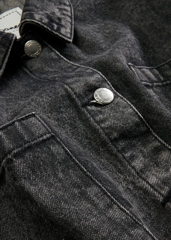Jeansskjorta i oversizemodell av ekologisk bomull, bonprix