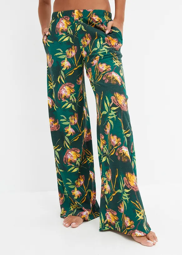 Vid pyjamasbyxa i viskosmix, bonprix