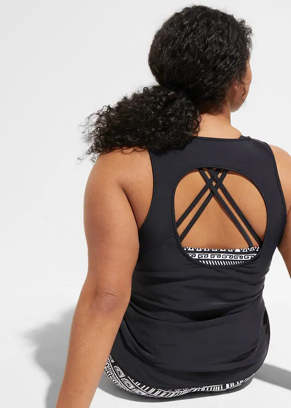 Tankini (3 delar) med BH-bikinitopp, bonprix