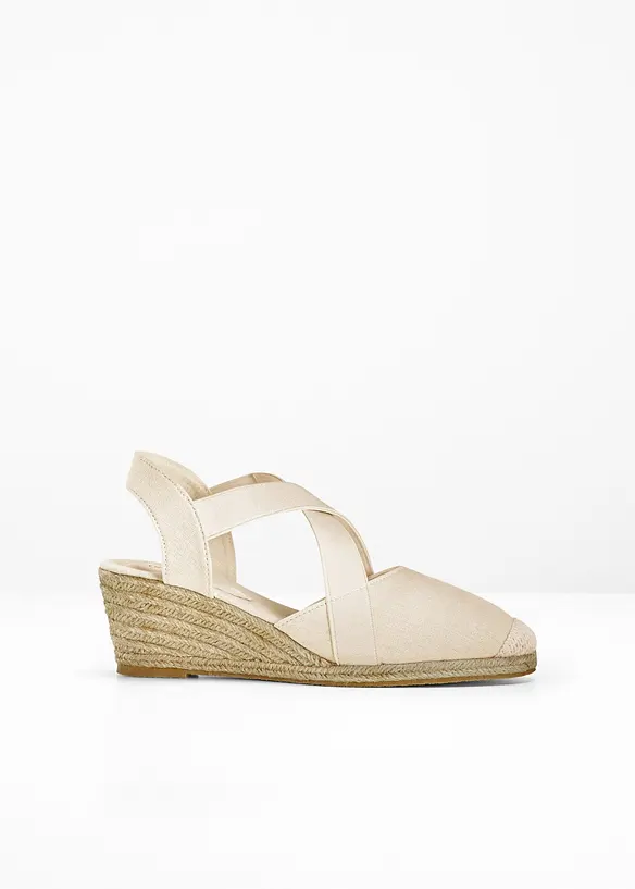 Sandalett med kilklack, bonprix
