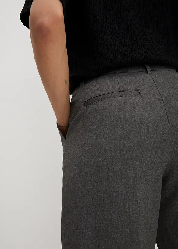 Byxa med hög midja och vida ben, bonprix
