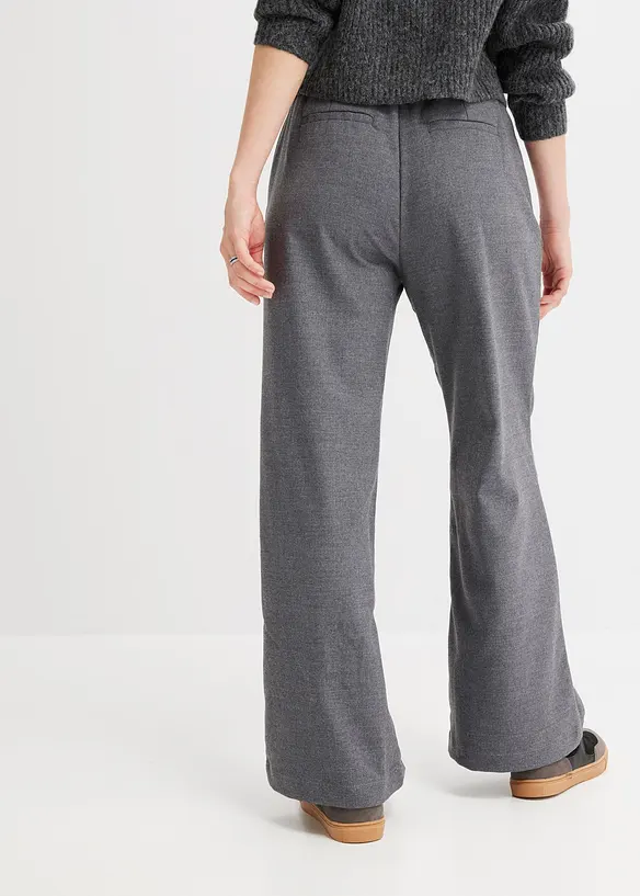 Vid byxa med yllelook, bonprix
