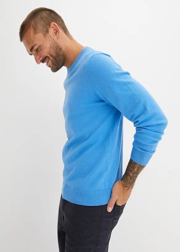 Finstickad tröja Regular Fit, bonprix