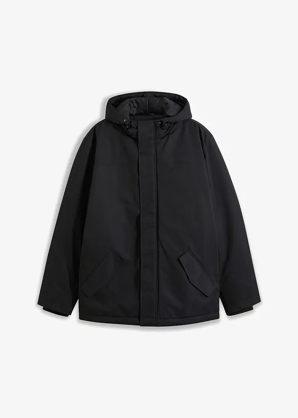 Vinterjacka med huva och återvunnen polyester, bonprix